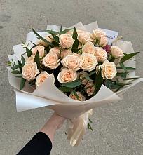 Букет Кремовые розы Латте в Рычково